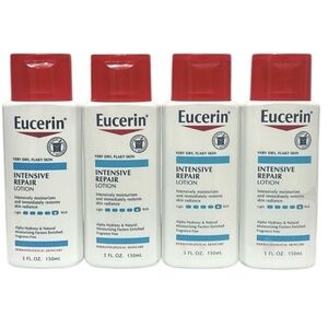 4 Eucerin 5 oz. Intensive Repair Moisturizing Body Lotions, For Very Dry Skin